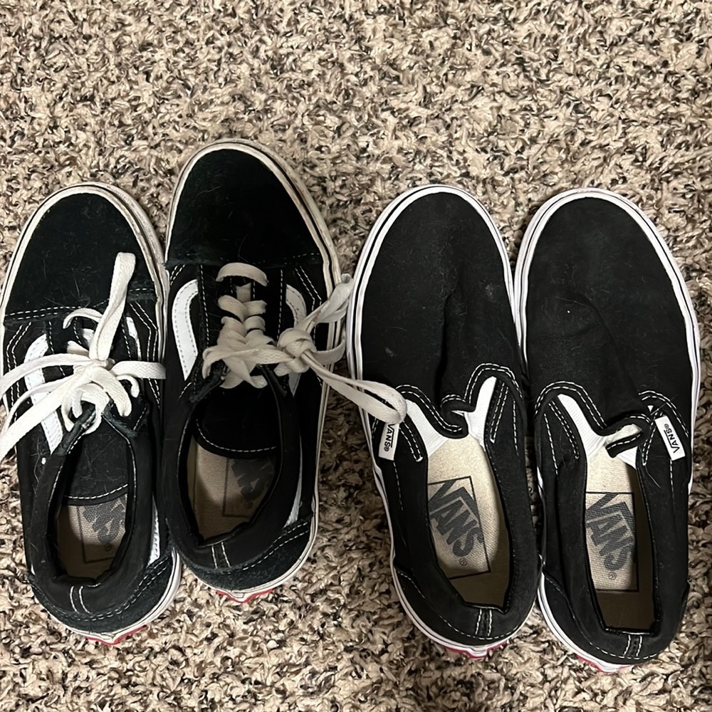 Two pairs of vans